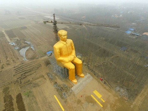 Trung Quốc sắp khánh thành tượng Mao Trạch Đông khổng lồ