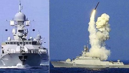 Sức tấn công khủng khiếp của chiến hạm mang tên lửa Kalibr