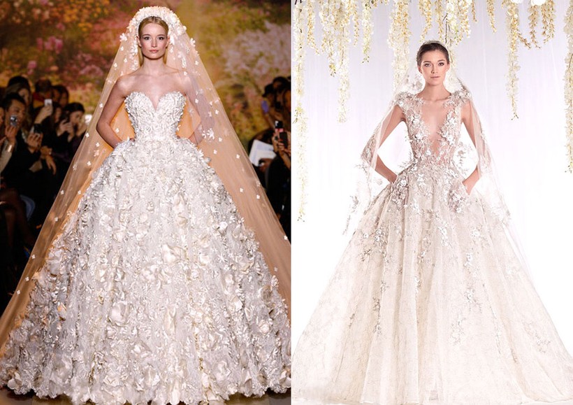 Lộng lẫy với xu hướng váy cưới 3D mới nhất