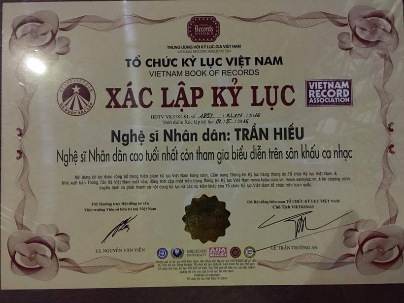 NSND Trần Hiếu xác lập kỷ lục Việt Nam
