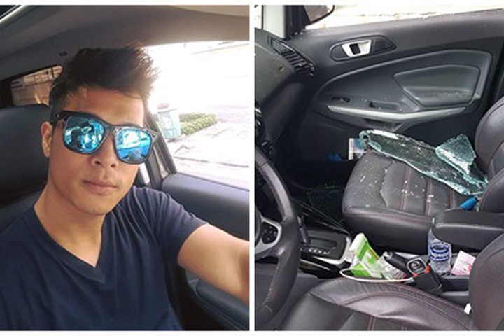 Diễn viên Trương Thế Vinh bị trộm đập vỡ cửa xe lấy trộm tài sản