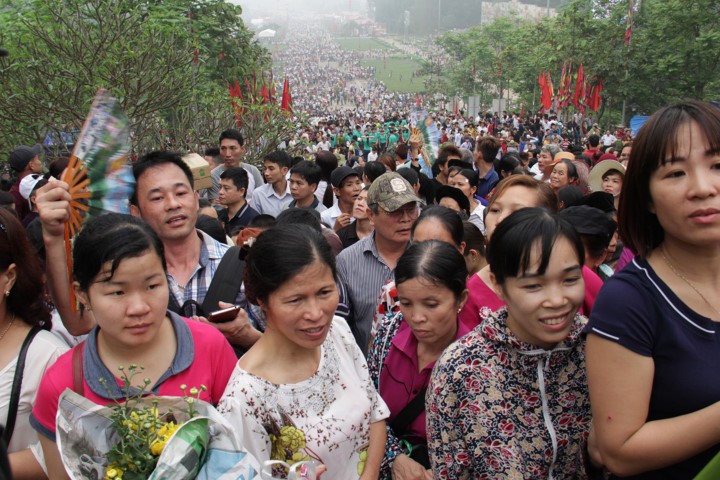 3000 sinh viên làm hướng dẫn viên tình nguyện ở hội Đền Hùng