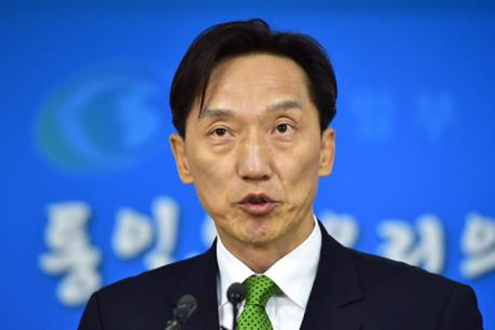 Người phát ngôn bộ Thống nhất Hàn Quốc Lee Duk-Haeng khẳng định chủ trương duy trì viện trợ nhân đạo và giao lưu dân sự liên Triều. Ảnh: AFP

