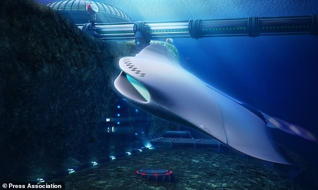 Tàu ngầm tương lai có hình con cá đuối