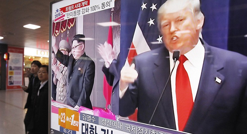Hình ảnh Tổng thống Trump và lãnh đạo Kim Jong-un