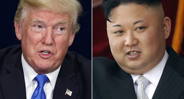 Tổng thống Trump (trái) và Lãnh đạo Kim Jong-un