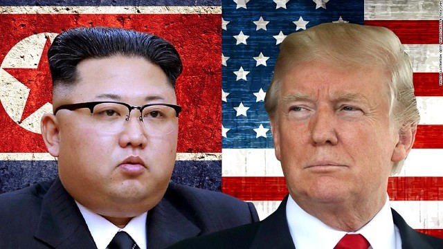 Lãnh đạo Kim Jong-un (trái) và Tổng thống Mỹ Donald Trump. Ảnh: CNN