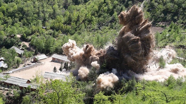 Triều Tiên cho nổ tung bãi thử hạt nhân Punggye-ri 