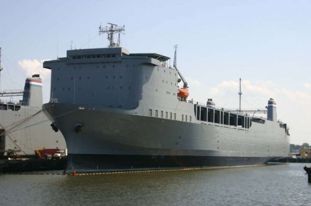 Tàu chở hàng Mỹ MV Cape Ray. Ảnh: news.usni