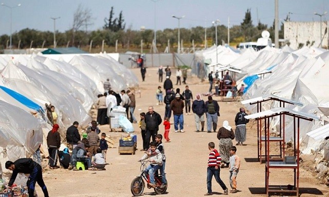 Người Syria ở trại tị nạn gần biên giới với Thổ Nhĩ Kỳ