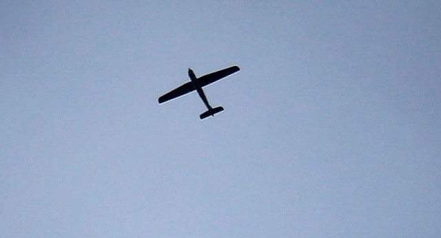 Một máy bay không người lái trên bầu trời Syria