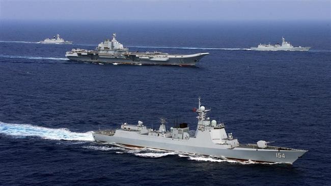 Hình ảnh một cuộc tập trận hải quân của Trung Quốc ở Thái Bình Dương ngày 18/4/2018