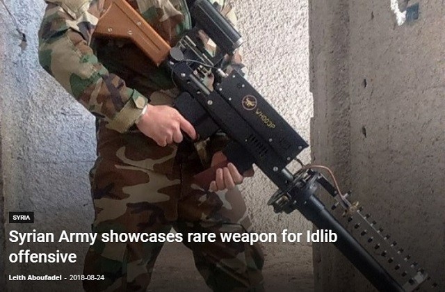 Quân đội Syria khoe vũ khí mới độc đáo trước trận Idlib