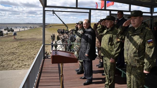 Tổng thống Putin phát biểu tại cuộc tập trận Vostok-2018