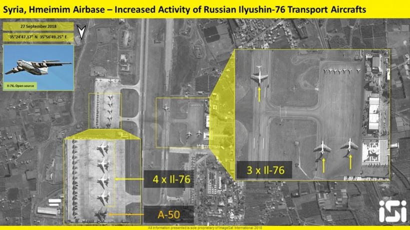 Ảnh vệ tinh tiết lộ Nga tăng cường lượng máy bay lớn tại Syria