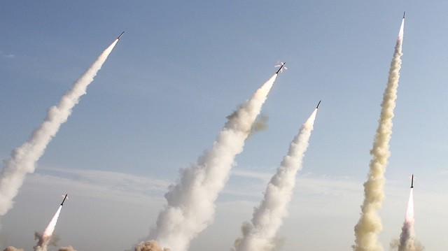 Tên lửa của IRGC trong một cuộc tập trận