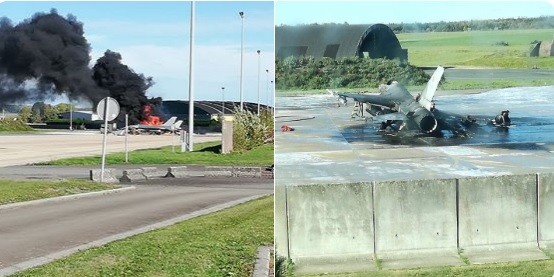 Chiến đấu cơ F-16 bị phá hủy sau một tiếng nổ tại căn cứ quân sự Bỉ