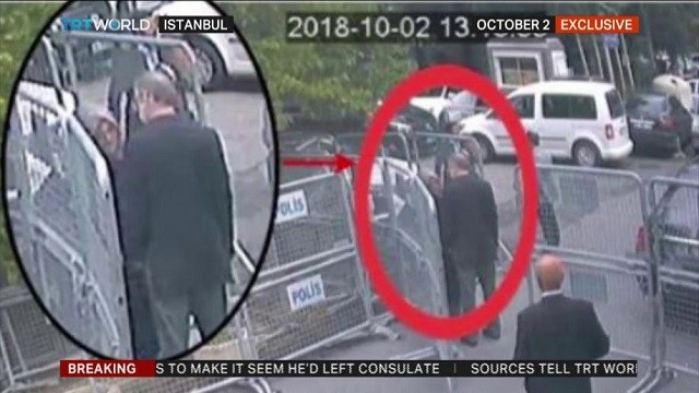 Công bố hình ảnh Khashoggi vào lãnh sự quán do camera an ninh ghi lại