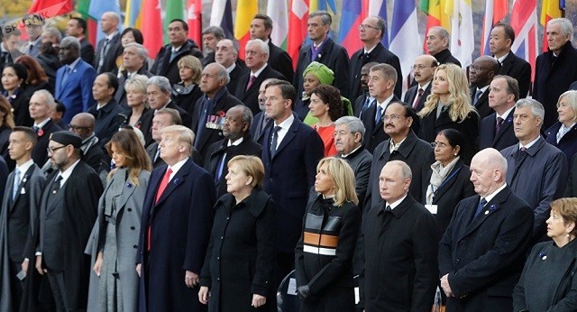 Các nhà lãnh đạo thế giới có mặt trong dịp kỷ niệm 100 năm kết thúc Thế chiến thứ 2 tại Paris