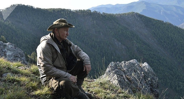 Tổng thống Putin trong một chuyến đi dã ngoại