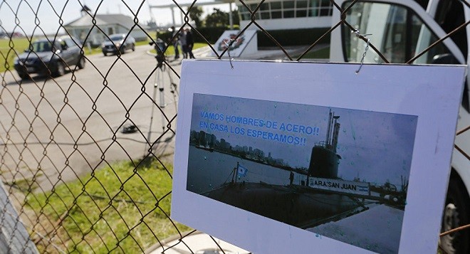 Hình ảnh tàu ngầm Argentina bị mất tích