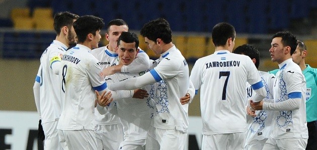 Các cầu thủ của đội U23 Uzbekistan 