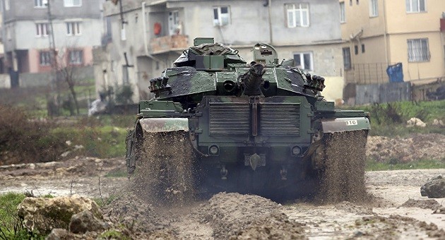 Một xe tăng quân sự của Thổ Nhĩ Kỳ