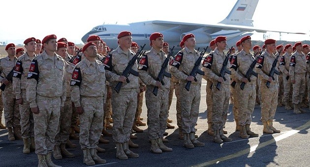 Binh lính Nga tại căn cứ không quân Khmeimim tại Syria
