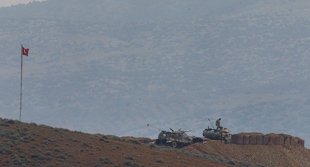 Binh lính Thổ Nhĩ Kỳ ở gần biên giới với Syria