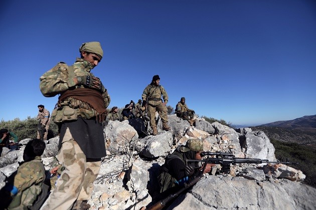 Lực lượng Thổ Nhĩ Kỳ ở gần Afrin,Syria