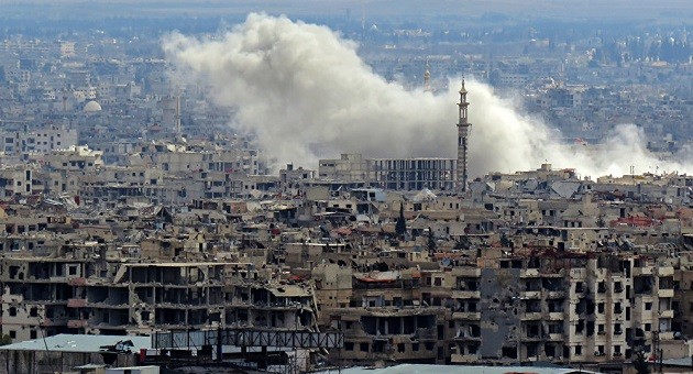 Khu vực do các chiến binh nắm giữ ở Damascus, Syria
