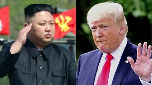 Lãnh đạo Triều Tiên Kim Jong-un và Tổng thống Mỹ Donald Trump