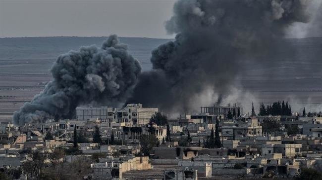 Hình ảnh một cuộc không kích của Mỹ tại Syria