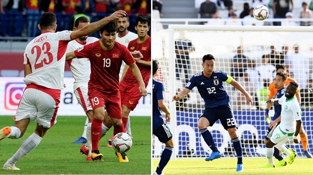 Trận đấu giữa đội Việt nam (trái) và Nhật Bản hứa hẹn sẽ rất kịch tính