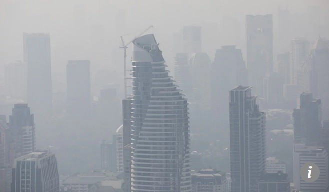 Thủ đô Bangkok chìm trong ô nhiễm không khí.