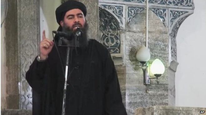 Lãnh đạo nhóm khủng bố IS Abu Bakr al-Baghdadi.