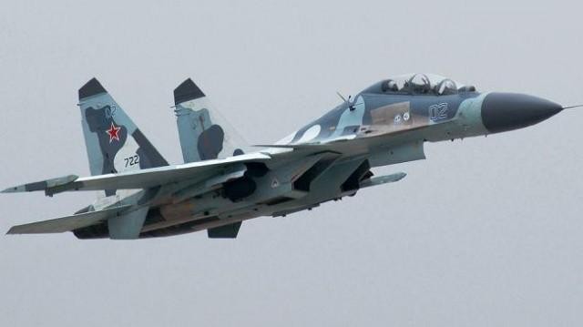 Công bố hình ảnh máy bay Su-35 mới của Nga tháp tùng Bộ trưởng Quốc phòng tới Syria