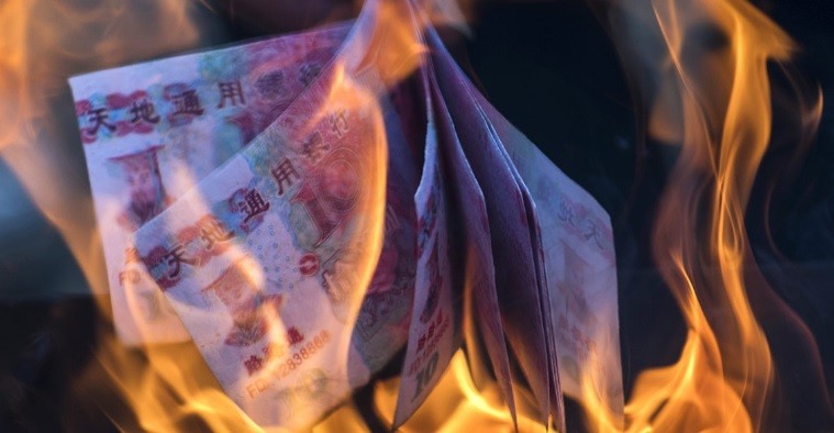 Ngân hàng Trung Quốc khuyên người dân không đốt tiền âm phủ
