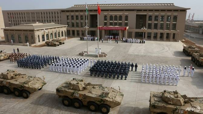 Lễ khai trương căn cứ quân sự nước ngoài đầu tiên của Trung Quốc tại Djibouti 1/8/2017 