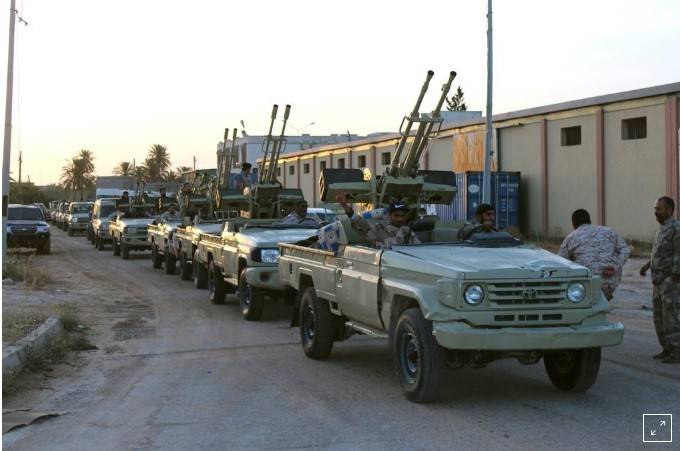 Lực lượng quân đội ủng hộ chính phủ Libya được quốc tế công nhận.