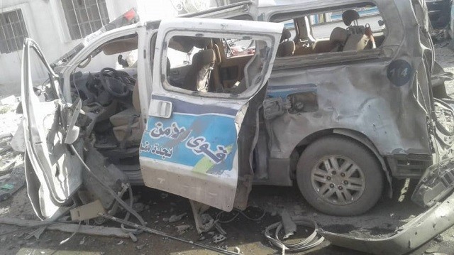 Hiện trường vụ nổ bom xe tại khu vực Manbij.