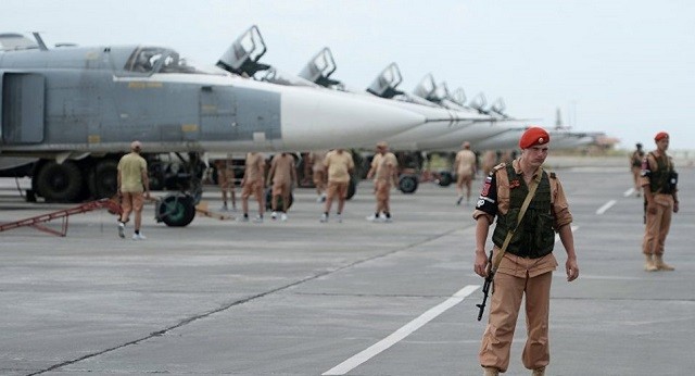 Căn cứ không quân Hmeymim của Nga tại Syria.