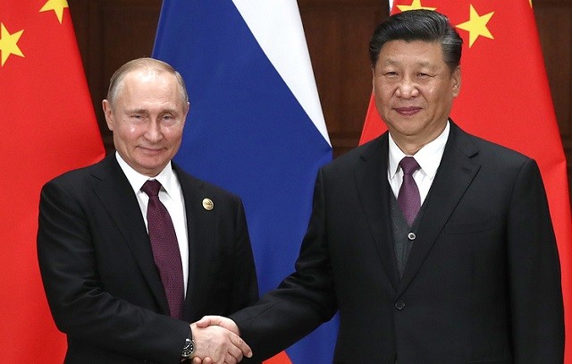 Chủ tịch Trung Quốc Tập Cận Bình và TT Nga Vladimir Putin