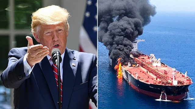 TT Trump cho rằng Iran đứng sau vụ tấn công 2 tàu dầu trên vịnh Oman