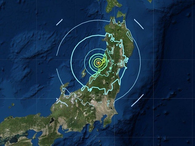 Nơi xảy ra động đất tại Nhật Bản hôm qua