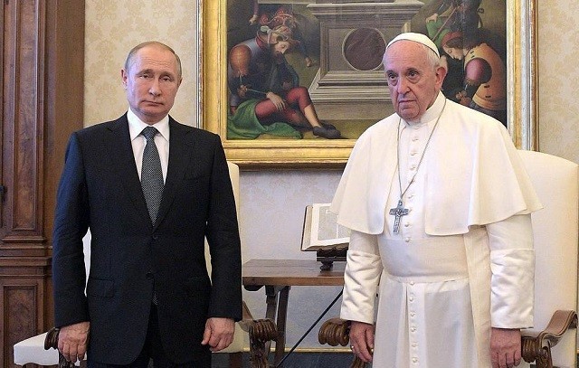 TT Nga Vladimir Putin hội đàm với Giáo hoàng Francis tại Vatican