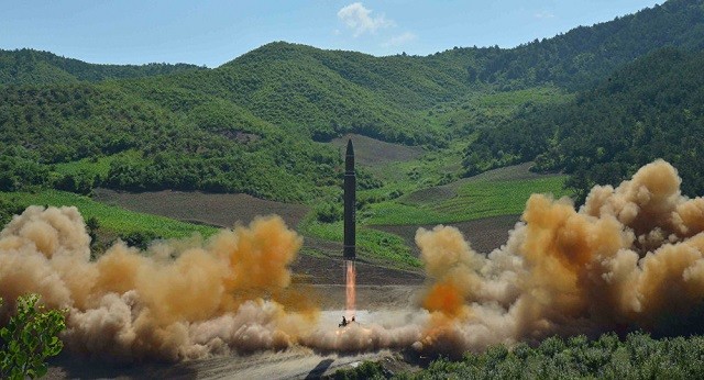 Một vụ phóng tên lửa của Triều Tiên