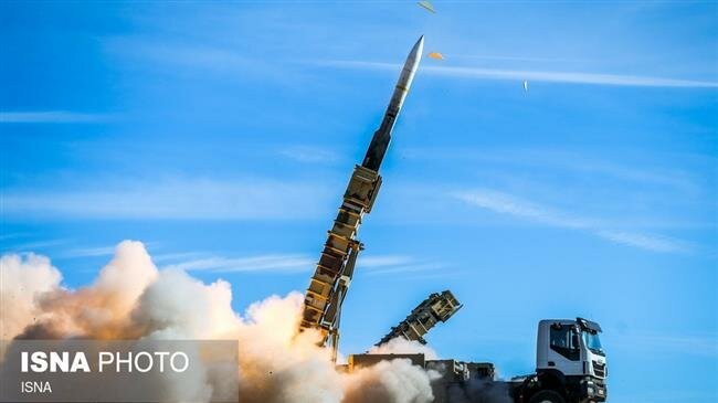 Tên lửa được bắn từ hệ thống Talash trong cuộc tập trận Velayat-97 ở miền nam Iran vào tháng 2/2019. (Ảnh: ISNA)