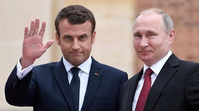 TT Pháp Emmanuel Macron và TT Nga Putin