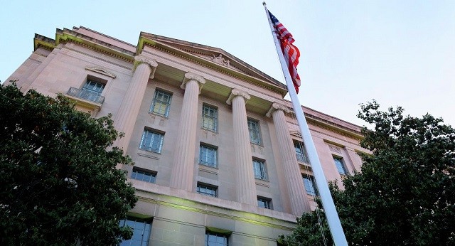 Trụ sở Bộ Tư pháp Mỹ tại Washington.